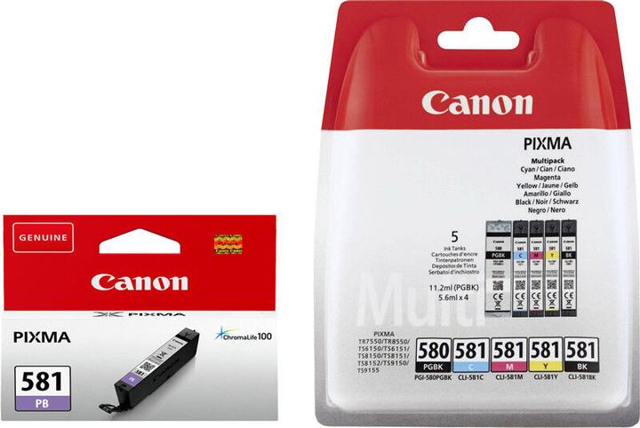 Image du produit Canon 6x Original Tinte Patronen PIXMA TS8150 TS8151 TS8152 TS9150 TS9155 blau