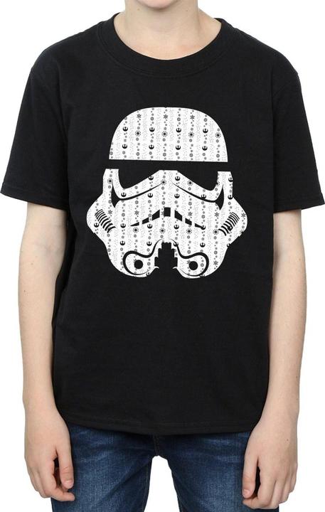 Immagine prodotto Star Wars Christmas Stormtrooper Helmet Maglietta Ragazzi (140, 146)