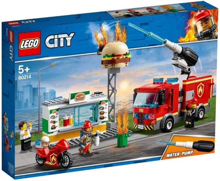 Immagine prodotto LEGO Operazione dei vigili del fuoco in un ristorante di hamburger (60214, LEGO City)