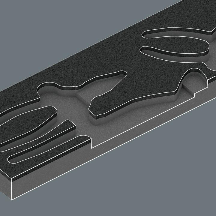 Image du produit Wera 9880 Insert en mousse pinces KNIPEX Set 1