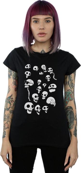 Actual product image Corpse Bride Womens/Ladies Afterlife Skulls Cotton T-Shirt (XL)