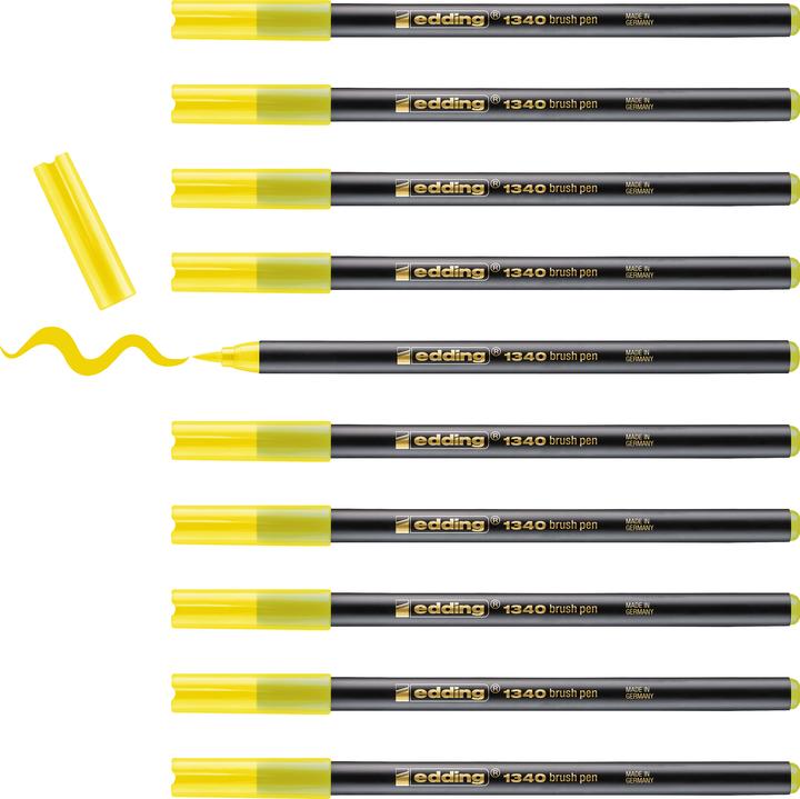 Actual product image Edding Brushpen 1340 (Yellow, 1 x)