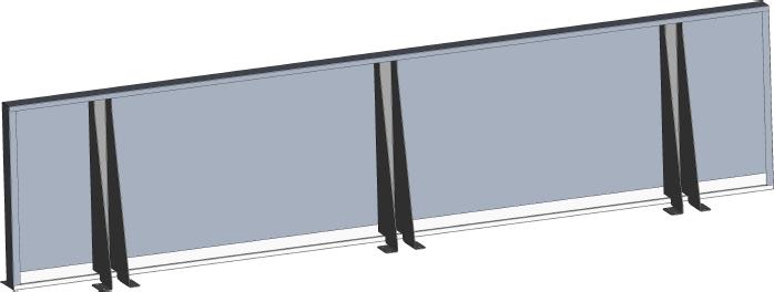 Produktbild Gastro Hero Wandbord Eco (200 x 40 x 65 cm)