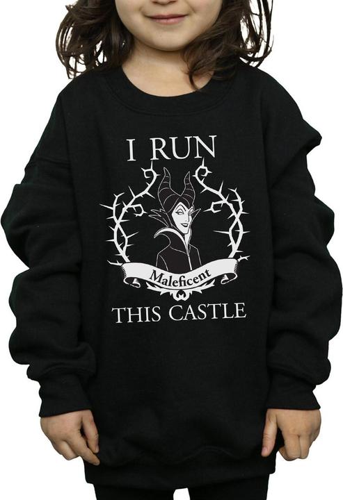Actual product image Maleficent Girls I Run This Castle Cotton Sweatshirt (116)