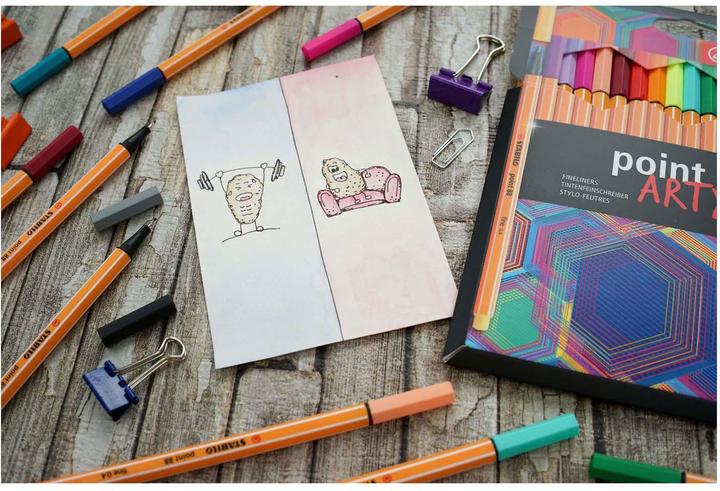 Immagine prodotto STABILO Punto 88 (Multicolore, 18 x)