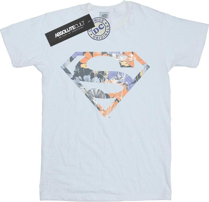 Image du produit - T-shirt SUPERMAN FLORAL LOGO - Femme (L)
