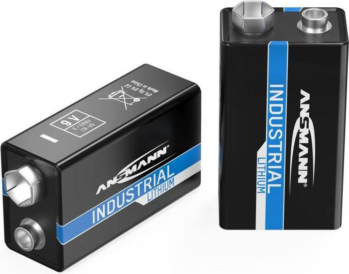 Actual product image Ansmann 9 V block battery Lithium Lit (5 pcs., 9V Block, 1200 mAh)