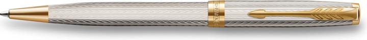 Produktbild Parker Kugelschreiber Sonnet Prem. Silver Mistral G.C. sw M (Silber, Gold, 1 x)