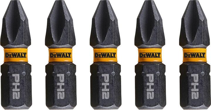 Produktbild DeWalt DT7994TQZ PH2 Bits 5 Stück, 25mm Länge, magnetisch (25mm)