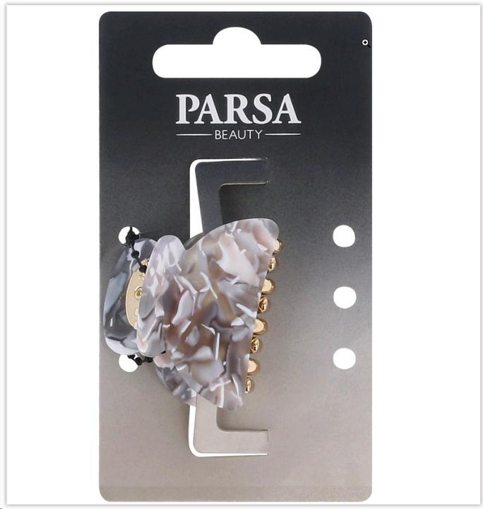 Image du produit Parsa Beauty Pince à cheveux PARSA à motifs, argent - beige (1 pcs)