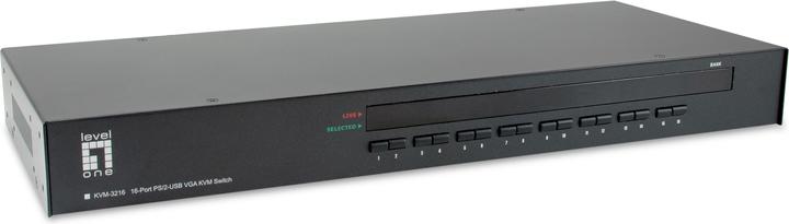 Actual product image LevelOne Level One KVM-3216 16-Port PS/2-USB VGA KVM Switch