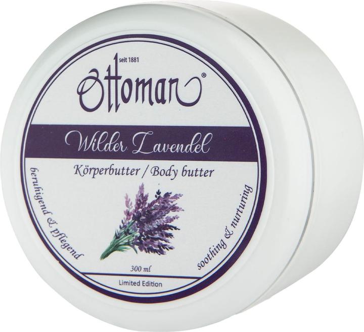 Produktbild Ottoman Lavendel Körperbutter 300ml, reichhaltige Körperpflege (Körpercreme, 300 ml)