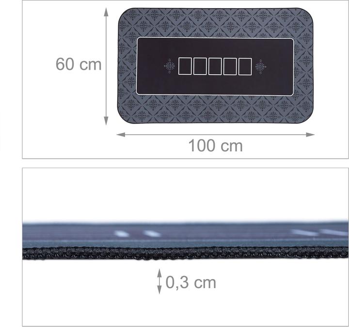 Actual product image Relaxdays Poker mat