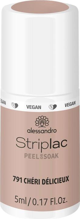Image du produit Alessandro Striplac Peel or Soak - Chérie Délicieux (791, Vernis couleur)