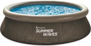 Produktbild Summer Waves Pool Quick Set Dunkles Doppel-Rattan (305 x 76 cm)