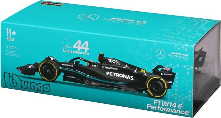 Actual product image Bburago Mercedes-AMG F1 W14 E Perf. Hamilton 2023