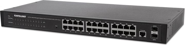 Image du produit Intellinet Commutateur Gigabit Ethernet 24 ports géré par le Web avec 2 ports SFP 24 ports RJ45 10/100/1000 (24 Ports)