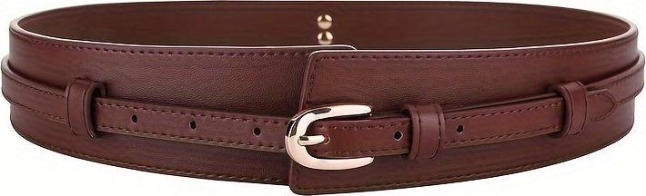 Actual product image Only-Bags.Store Stylish wide belt made from genuine faux leather - versatile for casual, formal and