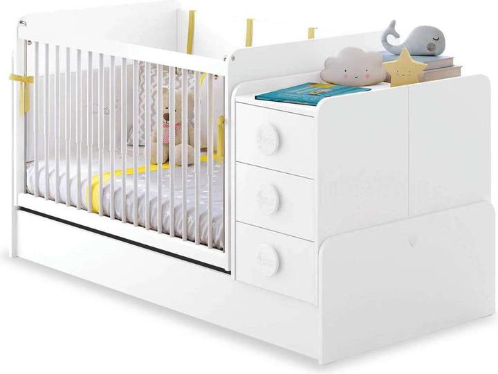 Actual product image Cilek Baby Cot Baby Cotton Convertible Small (70 x 115 cm)