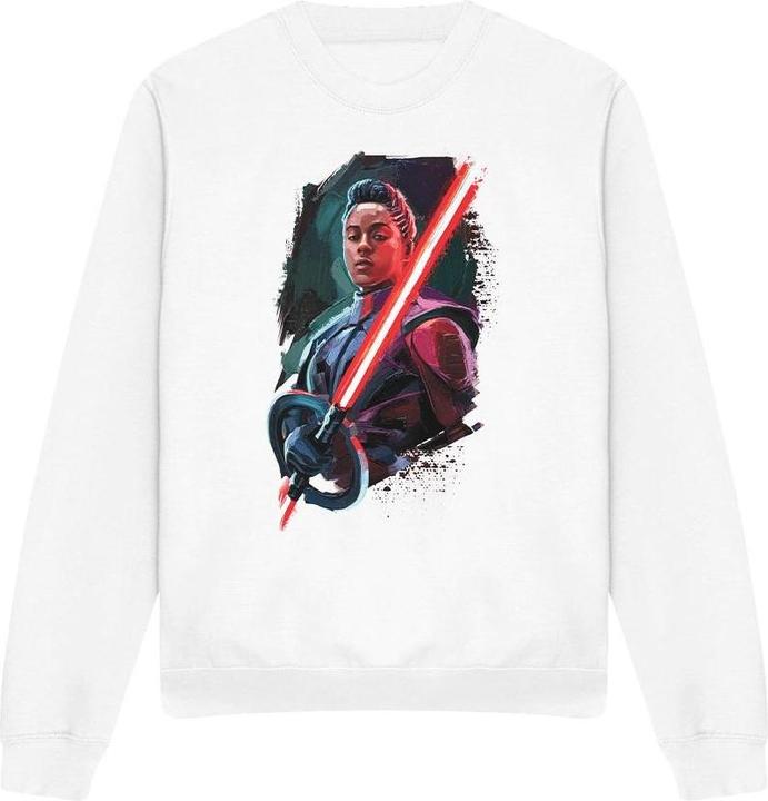 Actual product image Star Wars Unisex Adult Obi Wan Kenobi Reva Painted Sweatshirt (M)