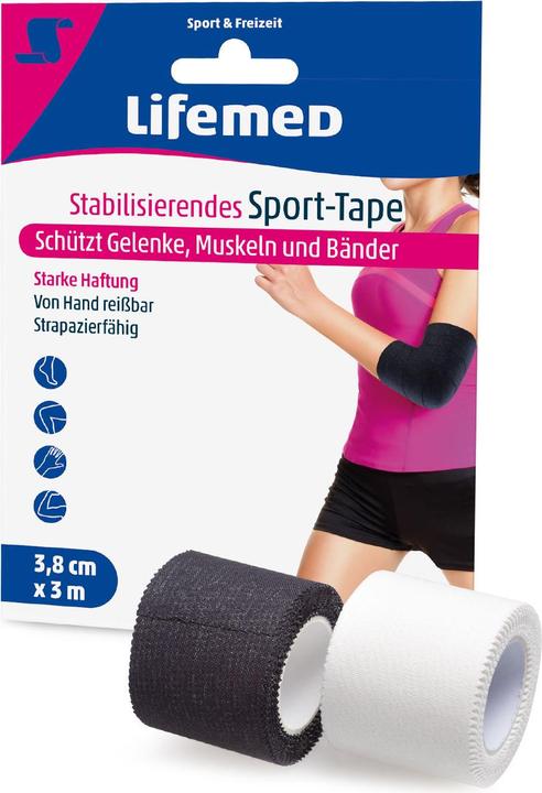 Actual product image Lifemed Stabilising Sports Tape 3 m x 3.8 cm (3 m)