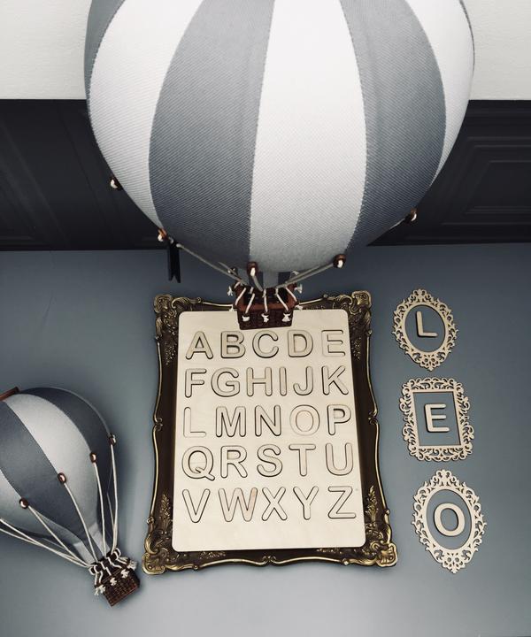 Actual product image Super Balloon Deko Heissluftballon Weiss Dunkelgrau (1 x)