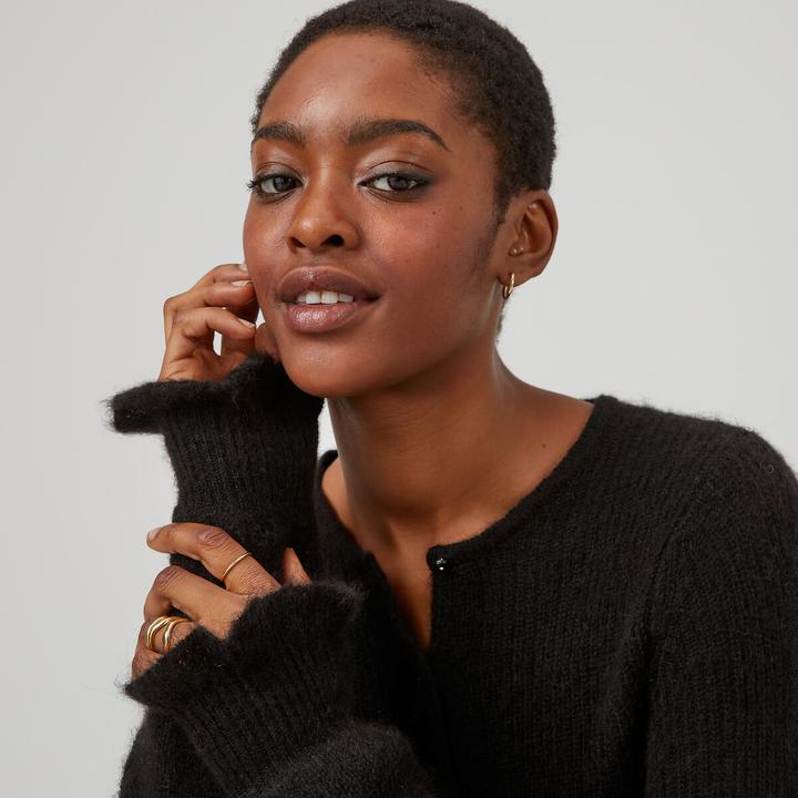 Immagine prodotto La Redoute Collections Cardigan in filato misto alpaca (S)