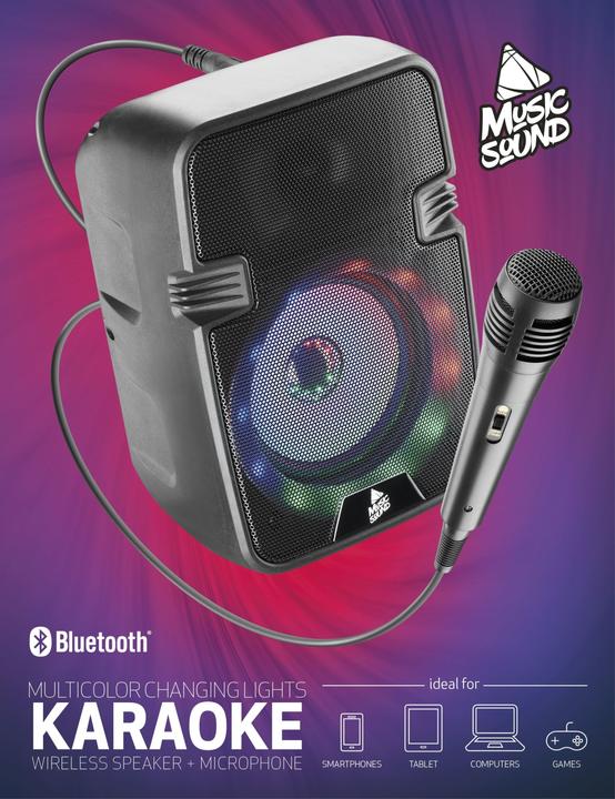Produktbild Cellularline Music Sound Speaker Bluetooth Karaoke (8 h, Akkubetrieb)