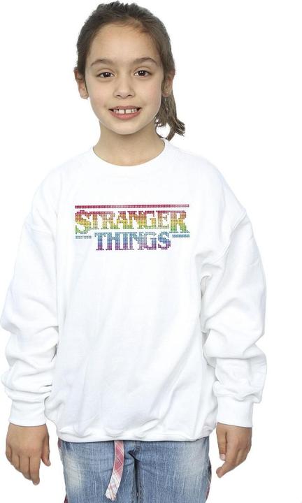 Immagine prodotto Netflix Stranger Things Rainbow Dot Logo Felpa Ragazze (152, 158)