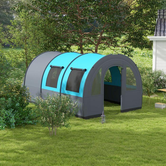 Produktbild Swisshandel24 Tunnelzelt Campingzelt für 6 Personen, 2 Räume, 3000mm Wassersäule (Tunnelzelt, 6 Personen)