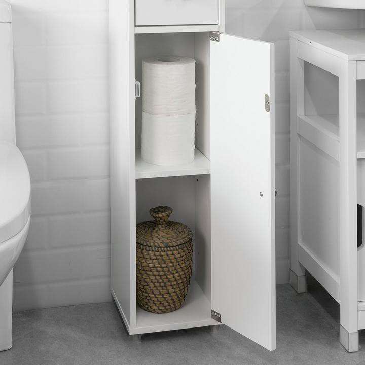 Image du produit SoBuy Armoire haute de salle de bains (20 x 20 x 180 cm)
