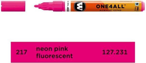 Molotow Feutre One4all 127HS néon rose fluo (Pink, 2 mm, 1 x)