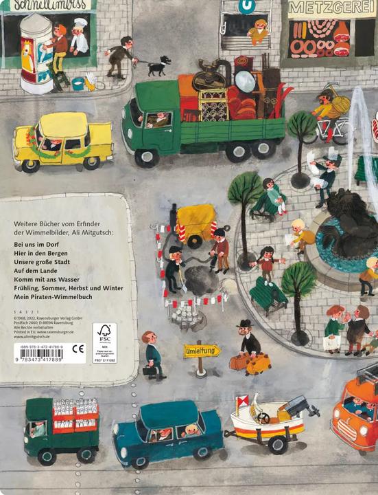 Immagine prodotto Ravensburger Mein Wimmelbuch: Rundherum in meiner Stadt (Tedesco, Ali Mitgutsch, 2021)