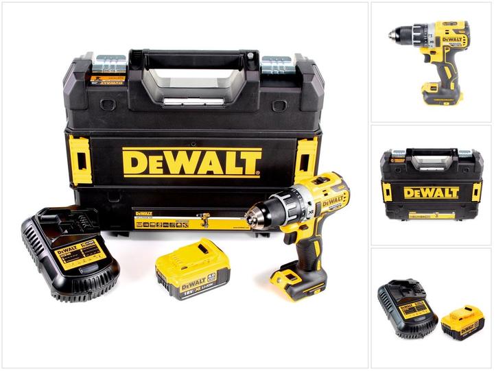 Actual product image DeWalt DCD 791 M1 18 V Brushless Cordless Drill Driver + TSTAK-Box + 1 x Battery DCB 182 4,0 Ah + Ch (Rechargeable battery operated)