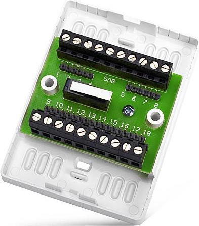 Actual product image Satel MZ-2 L Surface-mounted distributor 18 screw terminals + Sabo (Power supply)