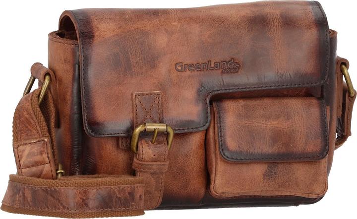 Actual product image Greenland Nature Mascu & Line shoulder bag leather 23 cm