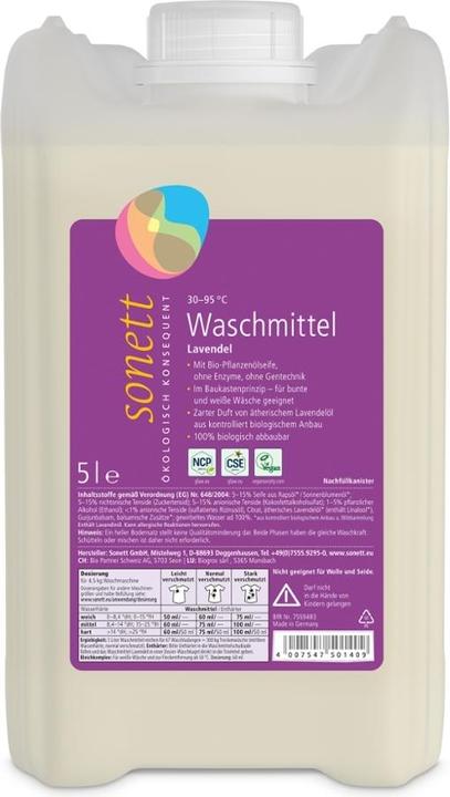 Image du produit Sonett Waschmittel flüssig 30°-95°C Lavendel (67 Cycles de lavage, Liquide)