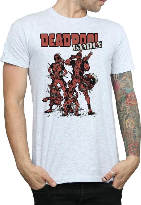 Actual product image Mens Deadpool Family Group T-Shirt (L)