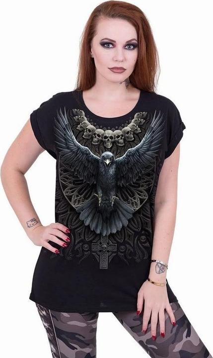 Immagine prodotto Spiral Maglietta Cranio di Corvo Donna (XL)