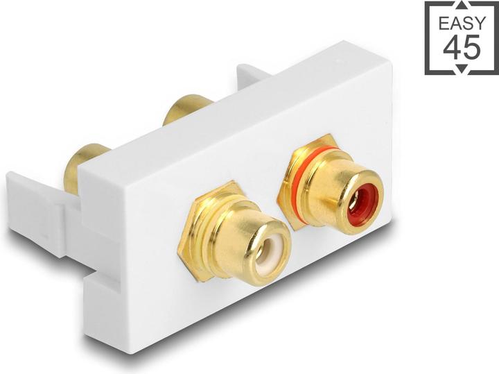 Delock Audio-Adapter 22.5x45mm Cinch - Cinch (Klinkenadapter)