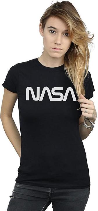 Nasa Modern Logo Baumwolle Boyfriend TShirt