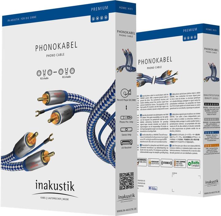 Produktbild Inakustik Premium Phonokabel (1.50 m, Cinch)
