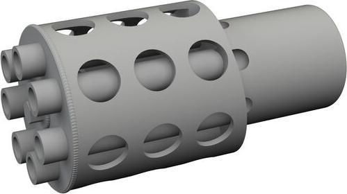 Actual product image Eduard A-10C rotary gun flash suppressor PRINT