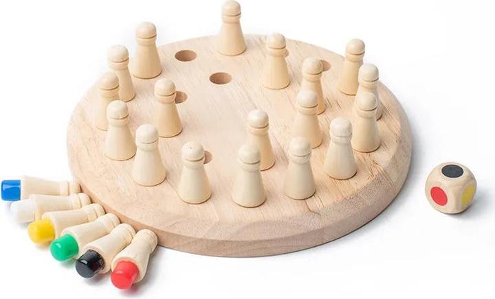Produktbild Activity Board Hölzerne Memory Match Stick Schach Farbe Spielbrett Puzzles Lernspielzeug Kognitive Fähigkeit