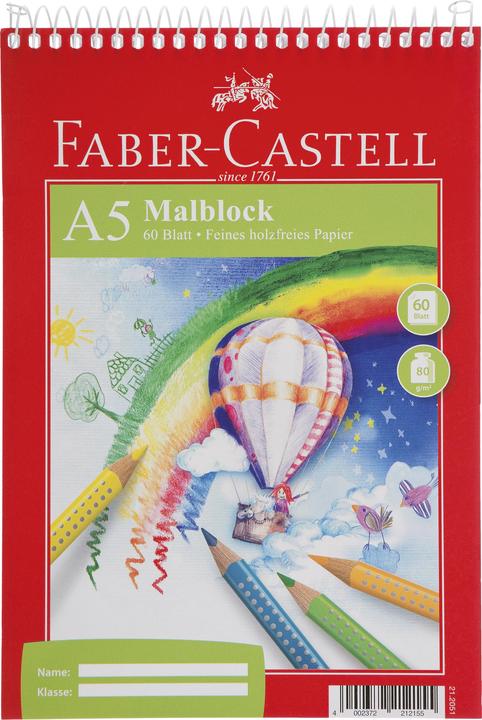 Image du produit Faber-Castell Bloc de coloriage (A5, Blanc)