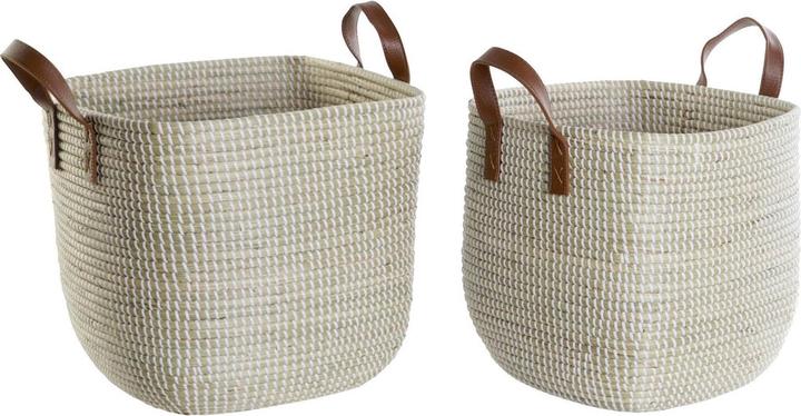 Immagine prodotto DKD Home Decor Basket set Natural Light brown Polyurethane Seagrass 38 x 38 x 35 cm (38 x 38 x 35 cm)