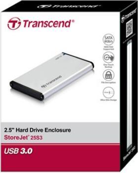 Produktbild Transcend SSD-/HDD-Gehäuse 2,5" USB3.1 / TS0GSJ25S3 (2.5")