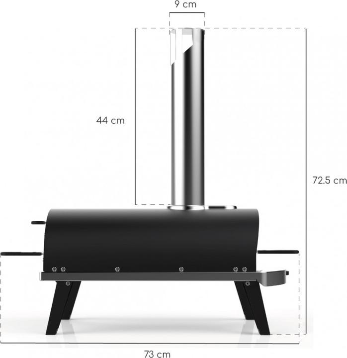 Immagine prodotto Ziipa Piana Charbon (Legno del forno per pizza)