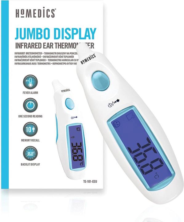 Produktbild Homedics TE-101-EU Jumbo Display Ear Thermometer (Berührungslos)