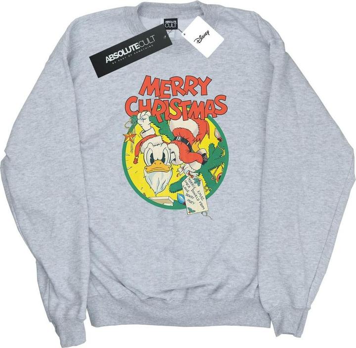Disney Donald Duck Merry Christmas Sweatshirt (XL)